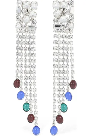 Alessandra Rich Pendientes Con Flecos