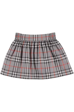 Burberry Falda De Algodón A Cuadros