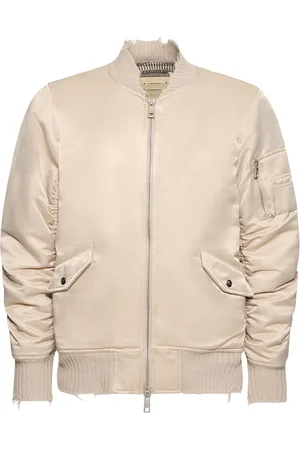 GIORGIO BRATO Chaqueta Bomber De Algodón Y Nylon Teñido