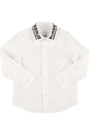 Burberry Camisa De Popelina De Algodón