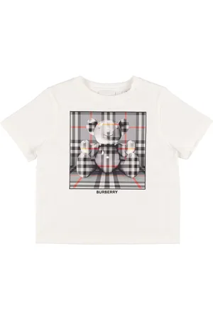 Burberry Camiseta De Jersey De Algodón Con Logo