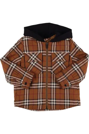 Burberry Chaqueta De Algodón Con Capucha
