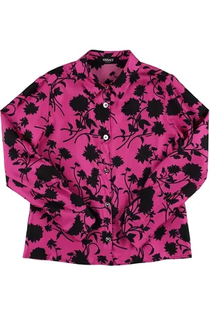 VERSACE Camisa De Sarga De Seda Estampada