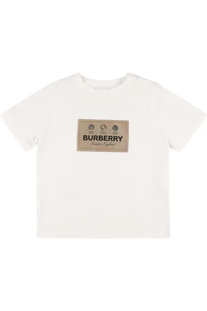 Burberry Camiseta De Jersey De Algodón Con Logo