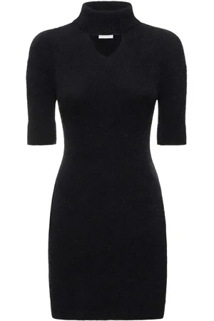 Patou Vestido Corto De Punto Con Cuello Alto