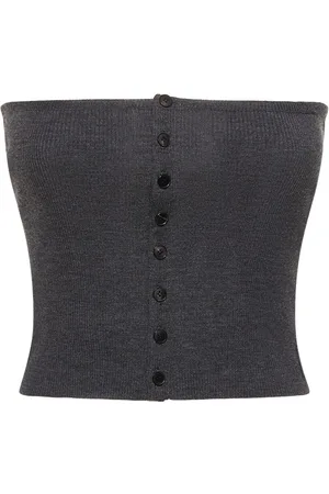 Auralee Top Bandeau De Punto De Lana