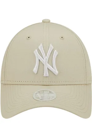 Gorra curva beige ajustable para mujer 9FORTY Monogram de New York Yankees  MLB de New Era