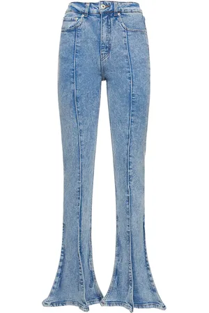 Y / PROJECT Jeans Rectos De Denim Con Cintura Alta