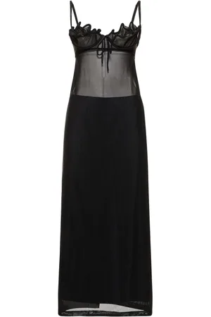 Y / PROJECT Vestido Midi De Malla Sin Mangas