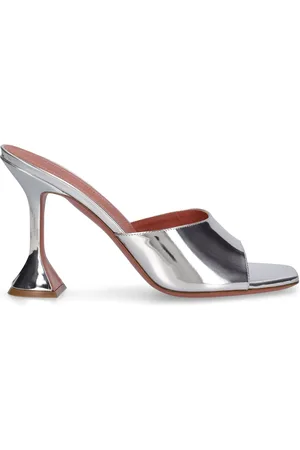 Amina Muaddi Zapatos Mules Espejados 95mm