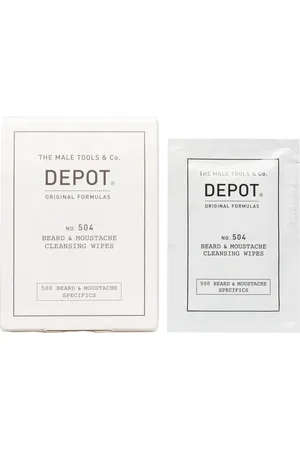 DEPOT Toallitas Limpiadoras Para Bigote Y Barba N.504
