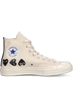 Comme des Garçons Sneakers Altas Play Converse De Algodón 20mm