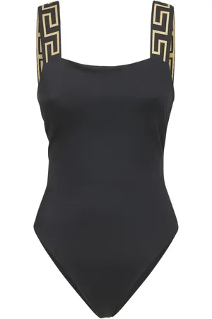 VERSACE Bañador Entero Con Tirantes Cenefa Griega