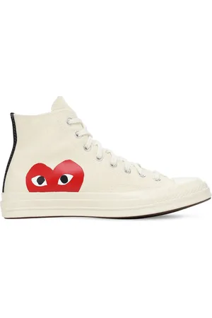 Comme des Garçons Sneakers Altas Play Converse De Algodón