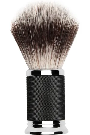 DEPOT Brocha De Afeitar "733 Vintage" Negra Y Plateada