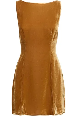 Reformation Vestido Corto De Terciopelo