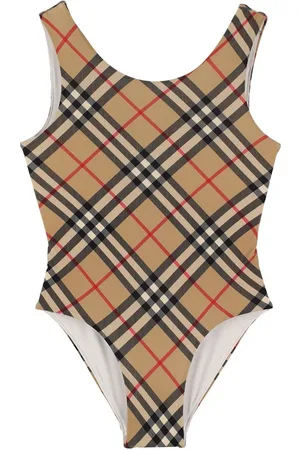 Burberry Bañador Entero De Nylon Con Estampado