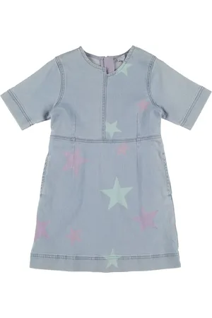 Stella McCartney Vestido De Denim De Algodón Stretch