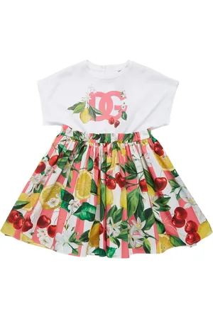 Dolce & Gabbana Vestido De Algodón Estampado