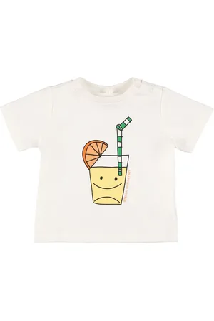Stella McCartney Camiseta De Algodón Estampado Con Logo