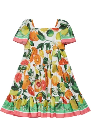Dolce & Gabbana Vestido De Algodón Estampado