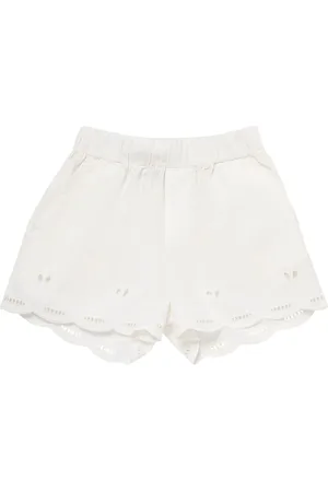 Stella McCartney Shorts De Popelina De Algodón