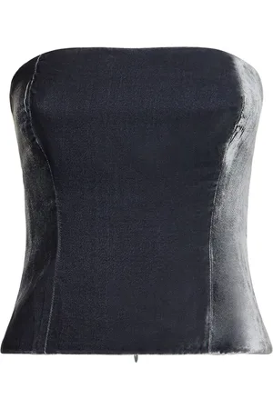 Reformation Top De Terciopelo De Rayón