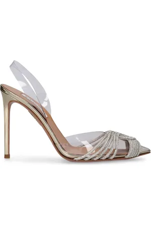 Aquazzura Zapatos De Tacón De Pvc Decorado 105mm