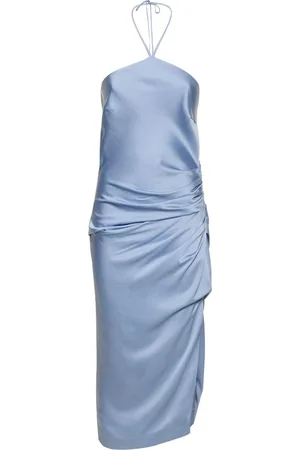 Simkhai Vestido Midi De Satén Con Cuello Halter