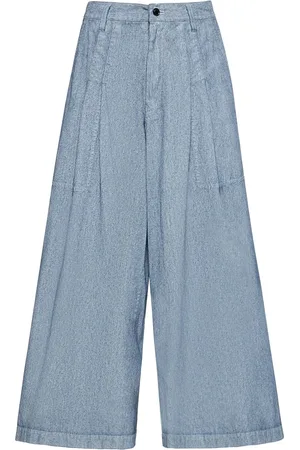 YOHJI YAMAMOTO Jeans Anchos De Denim