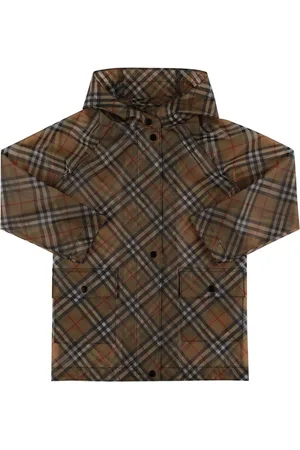Burberry Rompevientos De Algodón Con Estampado