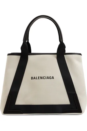 Balenciaga Bolso Tote De Lona Navy Cabas