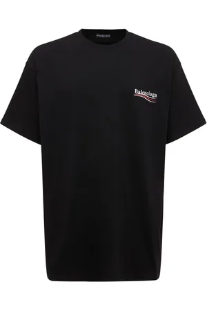 Balenciaga Camiseta De Algodón Con Logo