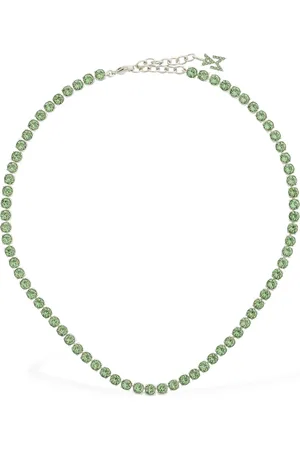 Amina Muaddi Collar Chiker Tennis Con Cristales