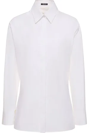VERSACE Camisa De Popelina De Algodón