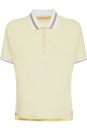Moncler Polo De Algodón Jersey Con Logo