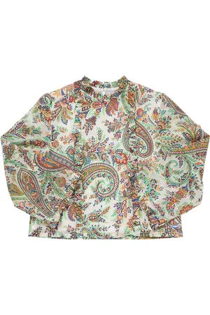 Etro Camisa De De Muselina De Algodón Estampada