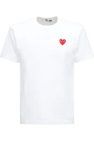 Comme des Garçons Camiseta De Algodón Jersey Con Parche