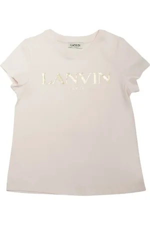 Lanvin Camiseta De Jersey De Algodón Con Logo