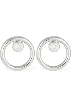 Alessandra Rich Pendientes De Aro De Cristal