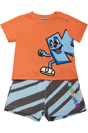 Kenzo Camiseta Y Shorts De Algodón