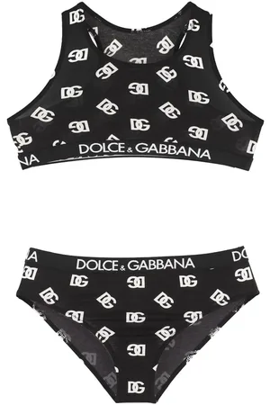 Dolce & Gabbana Sostén Y Braguitas De Algodón Estampado