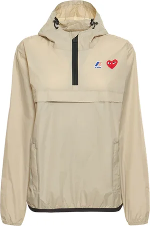 Comme des Garçons Chaqueta De Nylon Con Logo Y Capucha