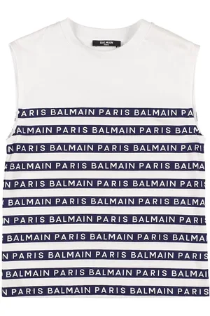 Balmain Camiseta De Jersey De Algodón Orgánico