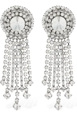 Alessandra Rich Pendientes Con Cristales