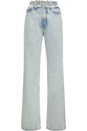 Y / PROJECT Jeans Anchos De Con Cinturón