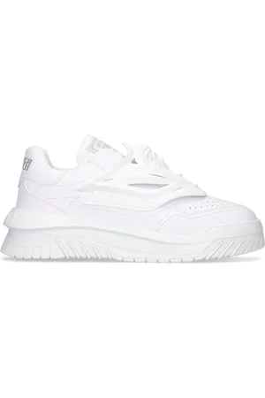 VERSACE Sneakers Slip-on De Piel Y Goma 30mm