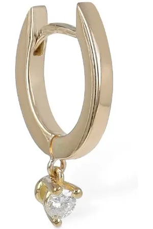 DELFINA DELETTREZ Pendiente Huggie Individual Diamond 18kt