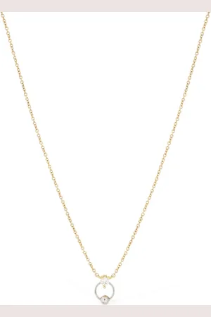 DELFINA DELETTREZ Collar Con Diamante Pequeño