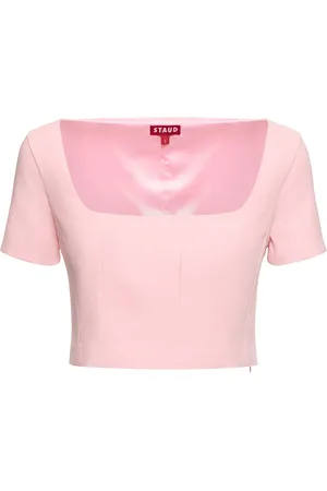 Staud Top Corto Con Manga Corta